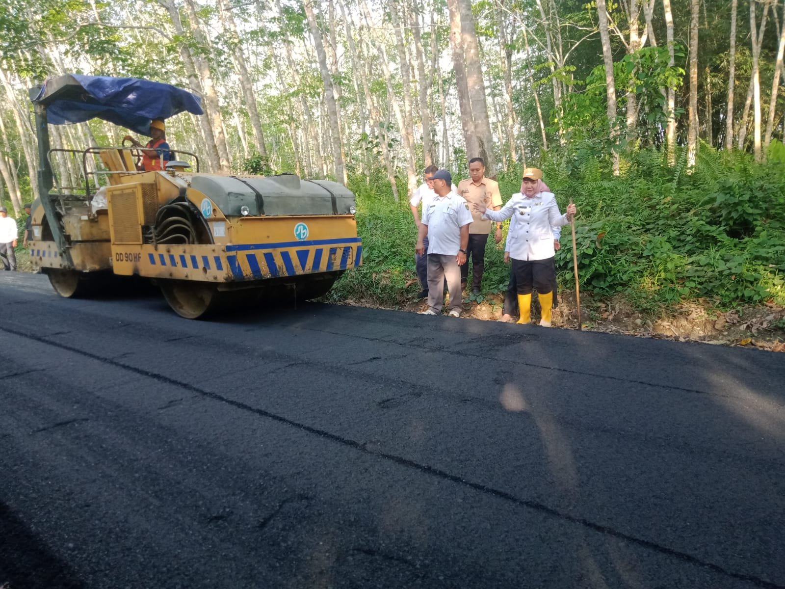 Wujudkan Jalan Mulus Berkualitas, Bupati Mura Monitoring Lapangan