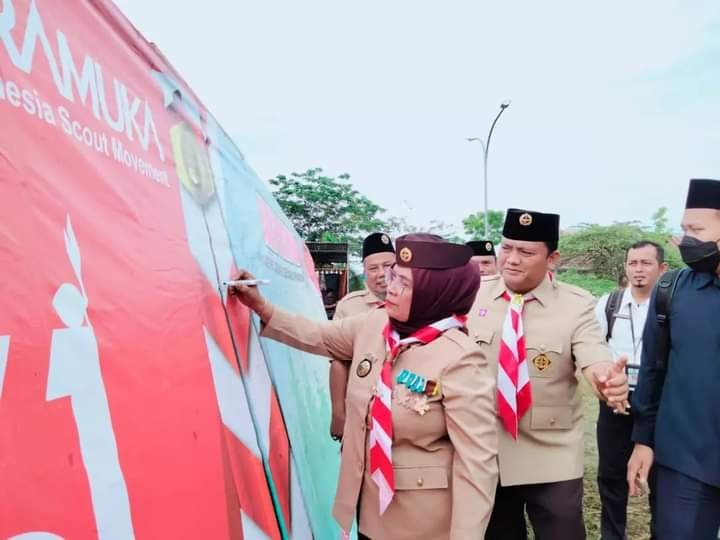 Hadiri HUT Pramuka Lubuklinggau, Wabup Mura Ikuti Dengan Khidmat