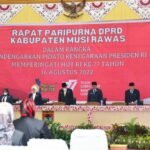 DPRD Bersama Pemkab Musi Rawas Gelar Paripurna Mendengarkan Pidato Kenegaraan Presiden RI