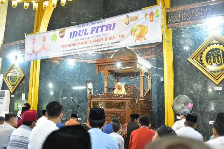 Bupati dan Wabup Mura Sholat Ied 1444 H, Suasana Khusyu dan Khidmad