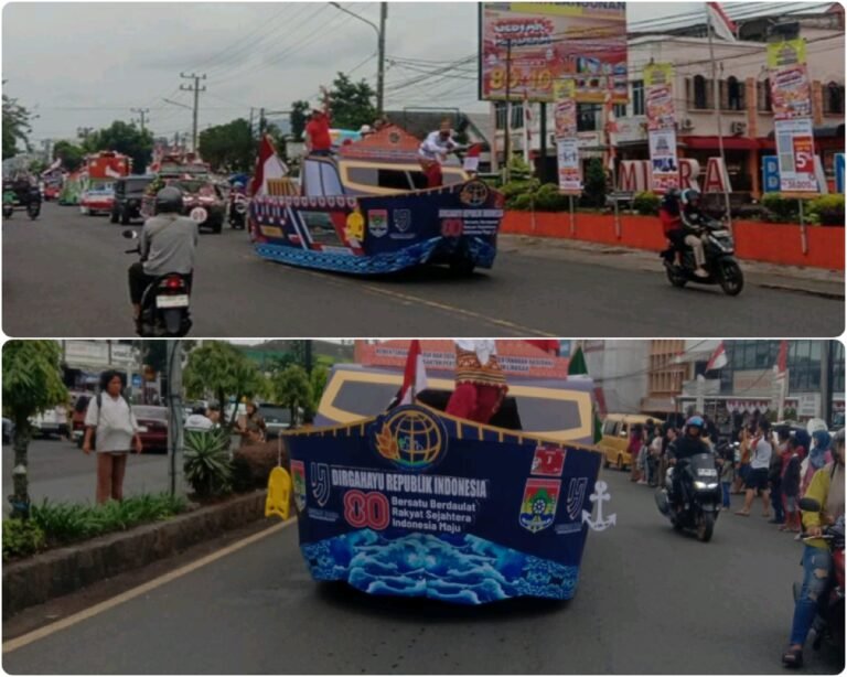 Semarakkan HUT Kemerdekaan RI ke-80, ATR/BPN Lubuk Linggau Ikut Karnaval Mobil Hias Hingga Jadi Perhatian Masyarakat