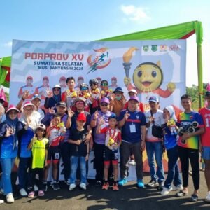 Membanggakan, Atlet Sepatu Roda Musi Rawas Rebut 7 Medali Sekaligus di Hari Pertama Porprov Sumsel XV